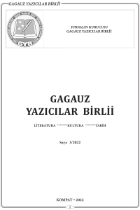 Gagauz yazıcılar birlii sayı  3/2022 